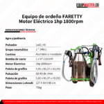 Equipo De Ordeño EM-EO-E FARETTY Motor Eléctrico -Equipmaster