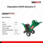 Chipeadora FORTE CFG100 diametro 3 -Equipmaster