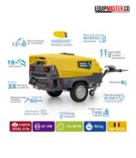 Compresor portaril- ATLAS COPCO Tipo tornillo XAS98KD - diesel -Equipmaster