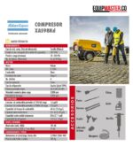 Compresor portaril Tipo tornillo XAS98KD -Equipmaster