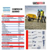 Compresor portatil -Tipo tornillo - XAS88KD -Equipmaster