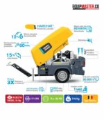Compresor portatil XAS88KD - 45hp Diesel -Equipmaster