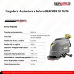 Fregadora -Aspiradora a Batería KARCHER BD 50-50 -Equipmaster-