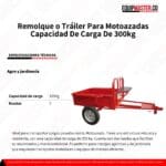 Remolque o Tráiler Para Motoazadas capacidad 300Kg -Equipmaster
