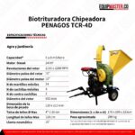 Trituradora penagos Chipeadora de Ramas TCR-4D -Equipmaster