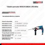 Taladro percutor GSB20-2 RE 800w -Equipmaster
