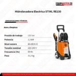 Hidrolavadora Electrica RE130 STIHL -Equipmaster
