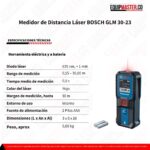 Medidor de Distancia Láser BOSCH GLM 30-23 - Equipmaster