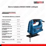 Sierra Caladora BOSCH GST 680 450W 3.100cpm Caja de Cartón - Imagen 6