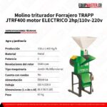 JTRF400 Molino triturador - Equipmaster