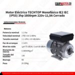 Motor Electrico IE2 ML100L145 - Equipmaster