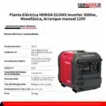 Planta Electrica EU30IS HONDA Inverter 3000 watt - Equipmaster