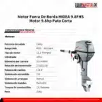 Motor-Fuera-De-Borda-HIDEA-9.8FHS-Motor-9.8hp-Equipmaster