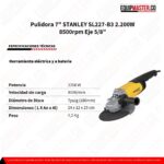 Pulidora 7 STANLEY SL227-B3 -Equipmaster