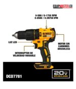 Taladro PERCUTOR DEWALT DCK276D2-B3 -Equipmaster