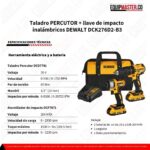 taladro + llave de impacto dewalt DCK276D2-B3 -Equipmaster