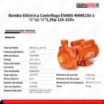 Bomba Eléctrica 4HME150 EVANS -Equipmaster