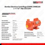 Bomba Electrica Centrifuga 3HME100 EVANS -Equipmaster