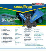 Ficha tecnica Biotrituradora Goodyear GYW700WSS Equipmaster