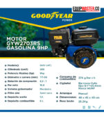 Ficha tecnica motor goodyear gyw2703rs 9hp Equipmaster