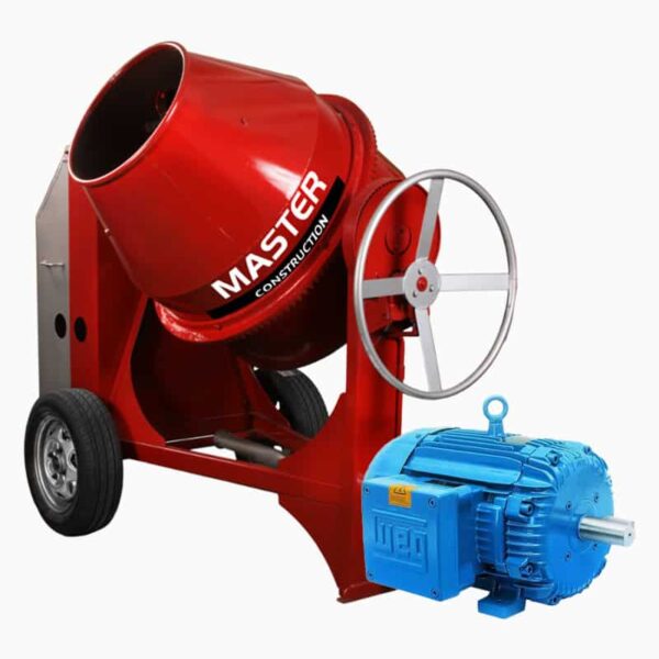 Mezcladora de Concreto 2 Bultos con Motor Eléctrico WEG Monofásico 220v -Equipmaster