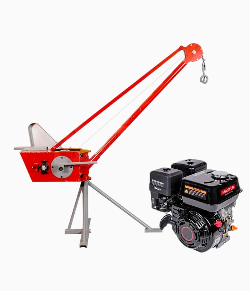 Pluma Grúa 300kg con Motor MASTER gasolina 9hp -Equipmaster Pluma Grúa 300kg con Motor MASTER gasolina 9hp -Equipmaster