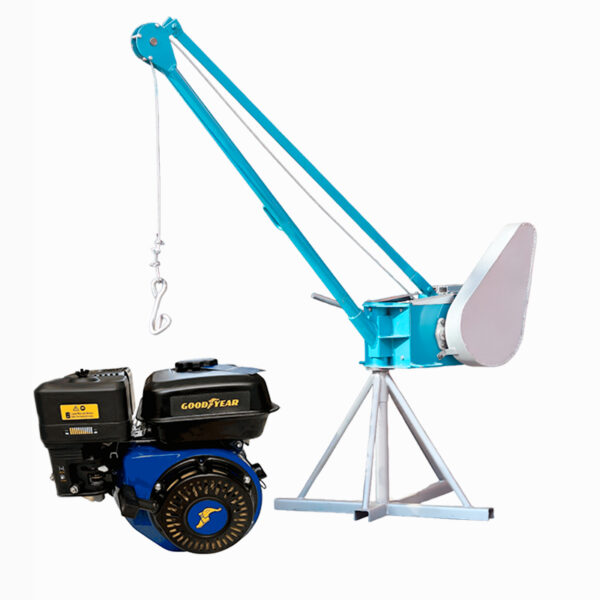 Pluma Grúa Master Lite 120Kg con Motor GOODYEAR 7hp gasolina -Equipmaster