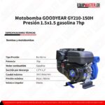 Motobomba GoodYear GY210-150H - Equipmaster