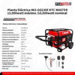 Planta Eléctrica 463-GG130E -Equipmaster