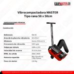 Vibrocompactadora EM-VR 58 x 50cm - Equipmaster