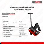 Vibrocompactadora EM-VRZ 50 x 30cm - Equipmaster