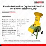 Picador De Residuos Orgánicos PENAGOS PR-3 -Equipmaster