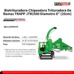 Biotrituradora-Chipeadora Trituradora De Ramas TRAPP JTR1500 -Equipmaster