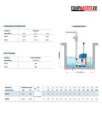 Bomba Sumergible PEDROLLO TEX 3 110v -Equipmaster