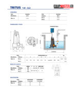 Dimensiones instalacion bomba trituradora pedrollo -Equipmaster