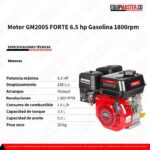 Motor FORTE GM2000 Gasolina -Equipmaster