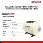 Tanque horizontal PEARL MNX 50H -Equipmaster