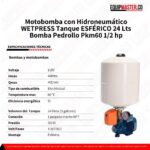 Motobomba PKM60-SF24 Con Hidroneumatico - Equipmaster