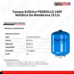Tanque Esférico PEDROLLO 19SF -Equipmaster