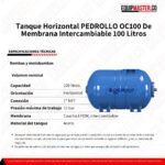 Tanque Horizontal OC100 PEDROLLO -Equipmaster