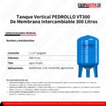 Tanque Vertical PEDROLLO VT300- Equipmaster