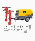 Compresor portaril ATLAS COPCO Tipo tornillo XAS98KD + 2 Martillos -Equipmaster