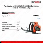 Fumigadora 362M18 HUSQVARNA De Cañón -Equipmaster