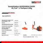 Guadañadora HUSQVARNA 545RX 45,7cm³  8.9Kg - Imagen 2