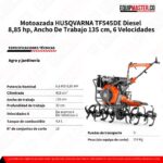 Motoazada Diesel HUSQVARNA TF545DE - Equipmaster