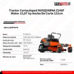 Tractor Cortacésped HUSQVARNA Z248F -Equipmaster