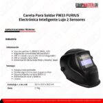 Careta Para Soldar FURIUS FW33 -Equipmaster