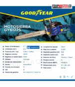 Motosierra GoodyearGY6122S 2tiempos- Equipmaster
