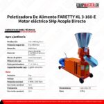 Peletizadora De AlimentoKL 3-160-E Motor eléctrico 5Hp -Equipmaster