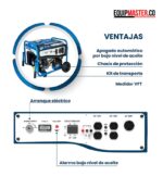 Planta Eléctrica 2G100 ELITE 9000 watt- Equipmaster
